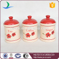 3pcs Cylinder Ceramic Canister For Food